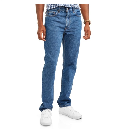 Men's Regular Fit Blue Jeans 35x32 NWT - Picture 6 of 10